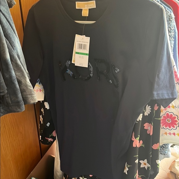 Michael Kors Blue Short Sleeve Tee Casual - Picture 1 of 3